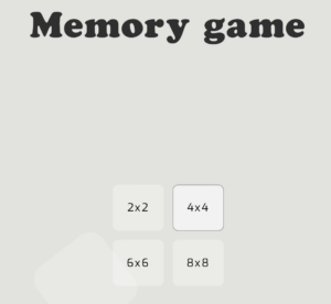 online memory game